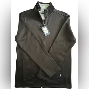 Chaps Black Full-Zip Sweater Fleece Jacket, NWT, Size M